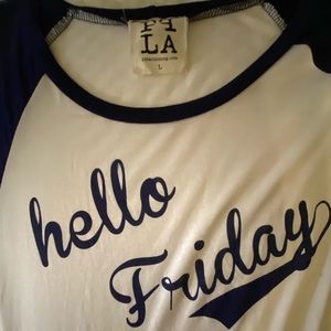 Girl FRIDAY-Ladies Baseball T-Shirt